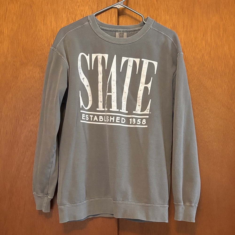 Comfort Colors Gray STATE Sweatshirt